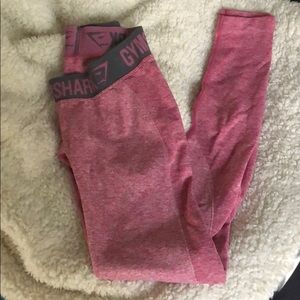 XS - Gymshark Flex -  Dusky Pink Marl/Charcoal